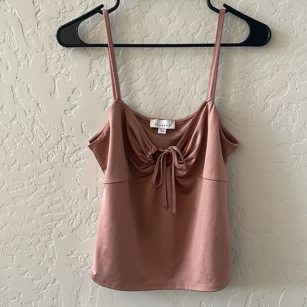 topshop pink tank top